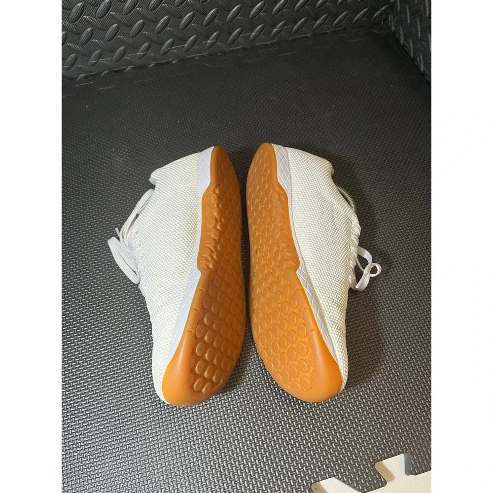 NOBULL Outwork Training Shoes Mens 9 Womens 10.5 White Gum Sole SuperFabric